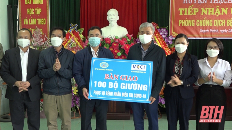 Huyện Thạch Thành tiếp nhận 100 giường bệnh phục vụ công tác điều trị bệnh nhân COVID-19