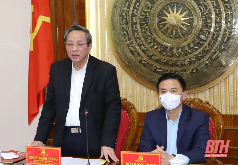 Đoàn khảo sát của Ban Chỉ đạo Trung ương làm việc với tỉnh Thanh Hóa về thực hiện quản lý biên chế