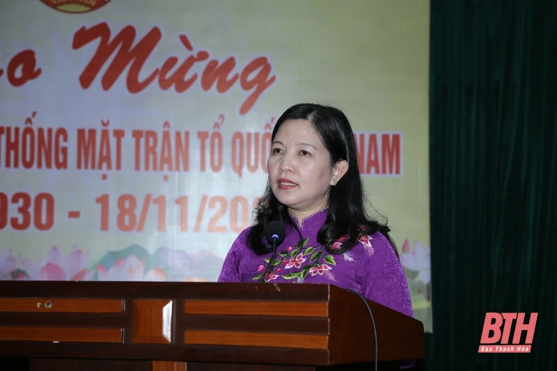 Phó Bí thư Thường trực Tỉnh ủy Lại Thế Nguyên chúc mừng kỷ niệm 91 năm ngày truyền thống Mặt trận tổ quốc Việt Nam
