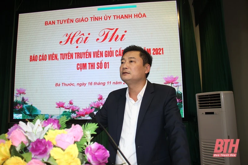 Hội thi báo cáo viên, tuyên truyền viên giỏi cấp tỉnh cụm số 1