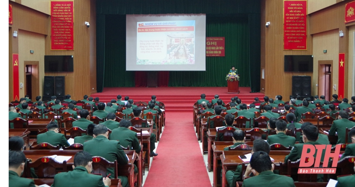 Đảng ủy Quân sự tỉnh tổ chức nghiên cứu, học tập kết luận Hội nghị lần thứ 4 BCH Trung ương khóa XIII