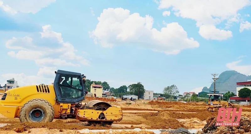Đẩy nhanh tiến độ thi công hoàn thiện hạ tầng khu đô thị TNR Stars Lam Sơn