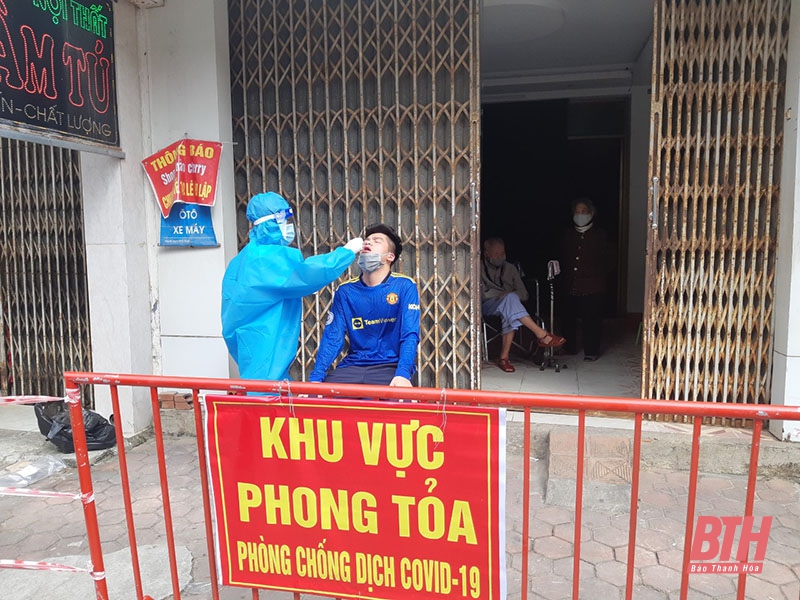 Phong toả tạm thời các cụm dân cư thuộc phường Lam Sơn và Trường Thi (TP Thanh Hoá)