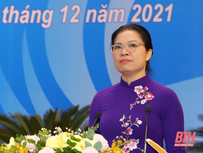 Đại hội đại biểu Phụ nữ tỉnh Thanh Hóa lần thứ XVIII, nhiệm kỳ 2021-2026 tiếp tục khơi dậy khát vọng, đưa công tác hội và phong trào phụ nữ tỉnh Thanh lên tầm cao hơn