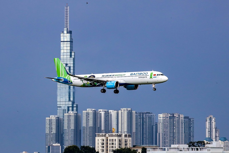 Bamboo Airways tăng tần suất nhiều đường bay nội địa đi Hà Nội, TP HCM, Đà Nẵng từ ngày 1-12