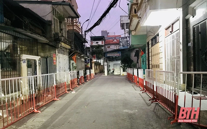 Phong tỏa y tế tạm thời cụm dân cư thuộc ngõ 27, đường Ngô Sỹ Liên, phường Tân Sơn (TP Thanh Hóa)