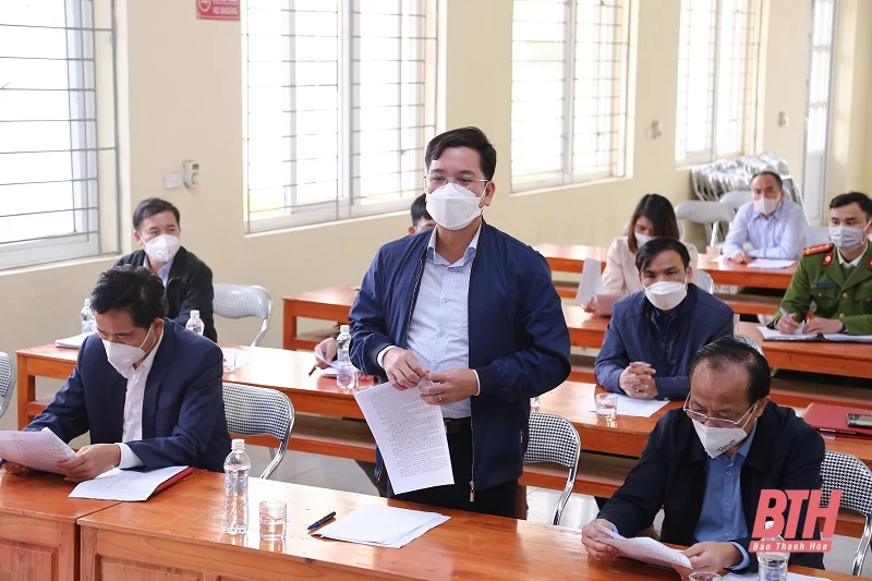 Chủ tịch UBND tỉnh Đỗ Minh Tuấn kiểm tra, chỉ đạo công tác phòng, chống dịch tại huyện Thường Xuân và Thọ Xuân