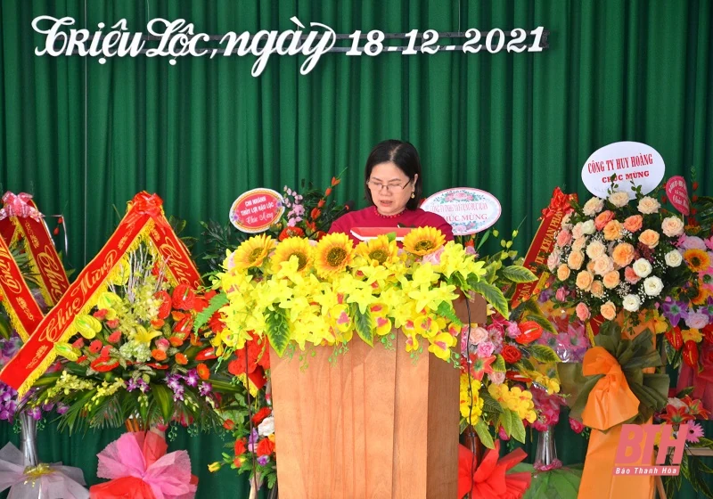 Xã Triệu Lộc đón nhận Quyết định công nhận xã đạt chuẩn thôn mới