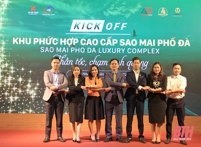 Thị trường bất động sản Thanh Hóa sôi động với lễ Kick - Off dự án Khu phức hợp cao cấp Sao Mai Phố Đà