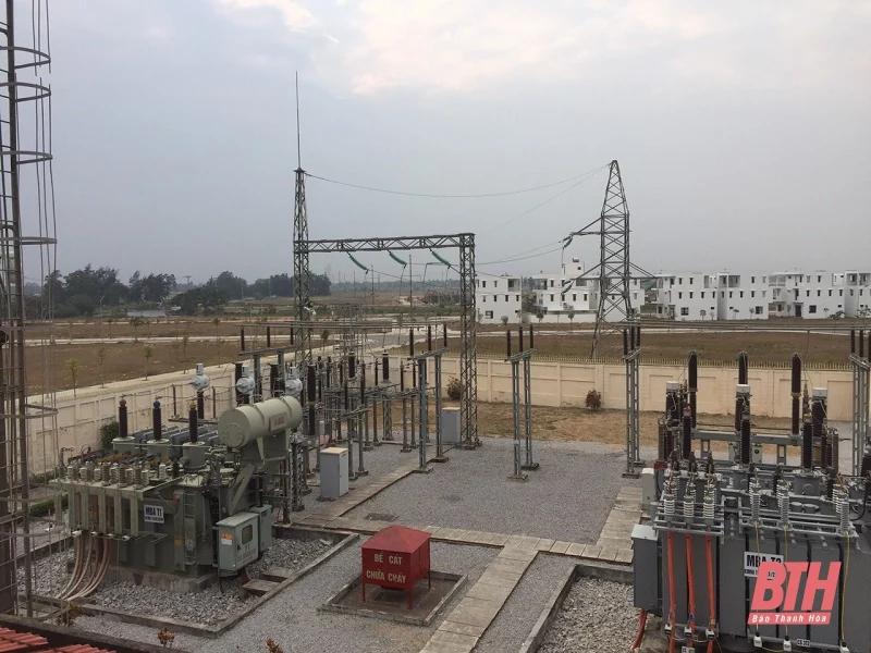 Đóng điện dự án nâng công suất máy biến áp T2, trạm biến áp 110kV Sầm Sơn
