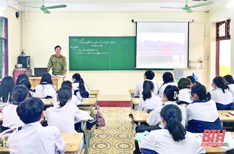 Giáo dục quốc phòng nâng cao nhận thức của học sinh, sinh viên trong thực hiện Luật Nghĩa vụ quân sự