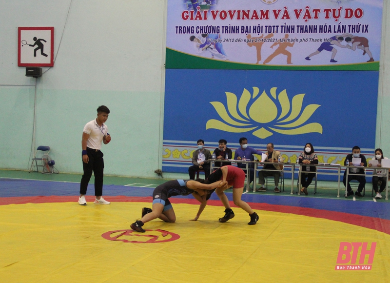 TP Thanh Hóa và huyện Hoằng Hóa tiếp tục khẳng định vị thế tại Giải Vovinam và Vật tự do trong chương trình Đại hội TDTT tỉnh Thanh Hóa lần thứ IX