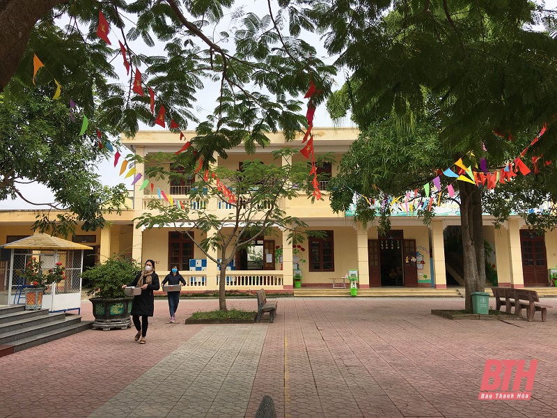 Thị xã Nghi Sơn thắt chặt việc thực hiện các biện pháp phòng, chống dịch COVID-19 tại trường học