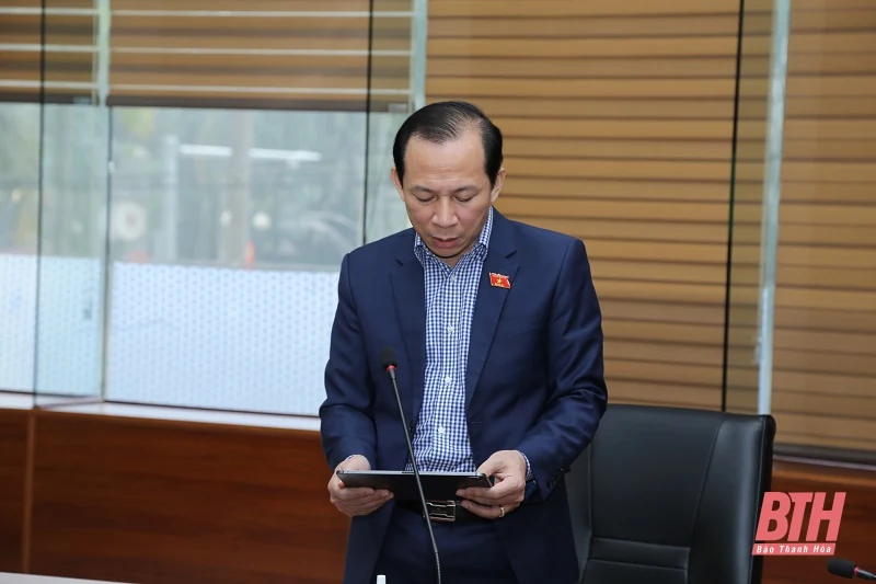 Đoàn ĐBQH tỉnh Thanh Hóa thảo luận các dự án luật và chủ trương đầu tư Dự án xây dựng công trình đường bộ cao tốc Bắc - Nam phía Đông giai đoạn 2021-2025