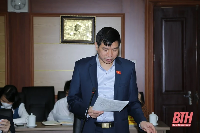 Đoàn ĐBQH tỉnh Thanh Hóa thảo luận các dự án luật và chủ trương đầu tư Dự án xây dựng công trình đường bộ cao tốc Bắc - Nam phía Đông giai đoạn 2021-2025