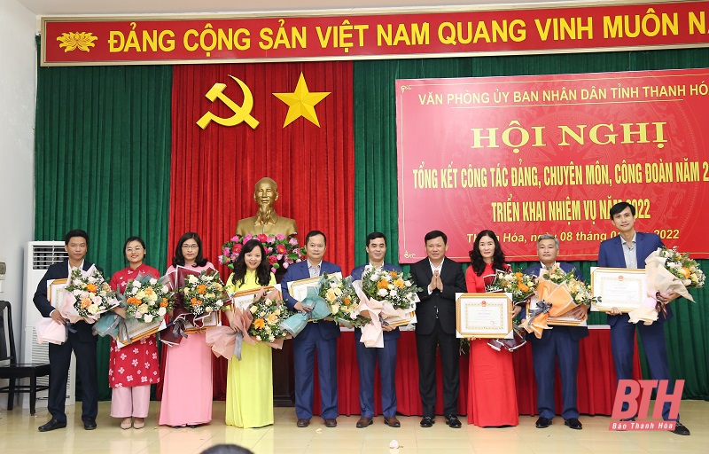 Văn phòng UBND tỉnh Thanh Hoá tổng kết công tác năm 2021, triển khai nhiệm vụ năm 2022