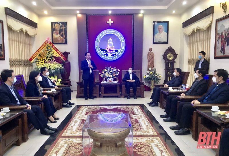 Phó Chủ tịch - Tổng Thư ký Ủy ban Trung ương MTTQ Việt Nam Lê Tiến Châu thăm, chúc Tết tại Thanh Hóa