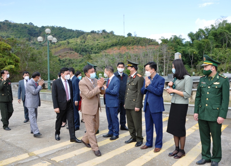 Đoàn đại biểu tỉnh Hủa Phăn thăm, chúc tết chính quyền và Nhân dân tỉnh Thanh Hóa