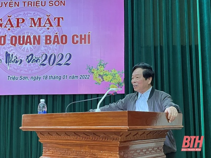 Huyện Triệu Sơn gặp mặt báo chí nhân dịp Xuân Nhâm Dần 2022