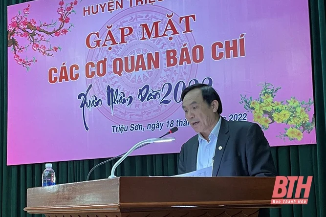 Huyện Triệu Sơn gặp mặt báo chí nhân dịp Xuân Nhâm Dần 2022