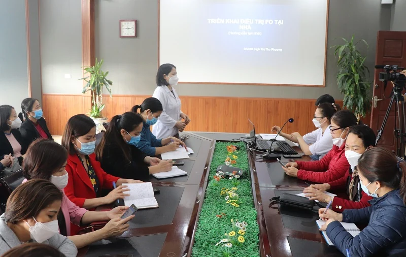 Bệnh viện đa khoa Bỉm Sơn tập huấn quản lý, điều trị F0 không triệu chứng tại nhà