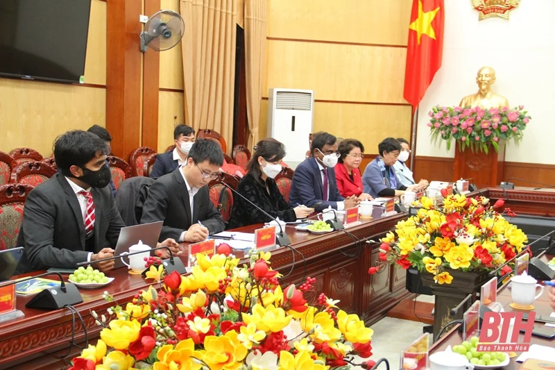 Đoàn công tác của các nhà đầu tư Ấn Độ khảo sát, tìm hiểu đầu tư Dự án Khu công nghiệp Dược phẩm tại tỉnh Thanh Hóa