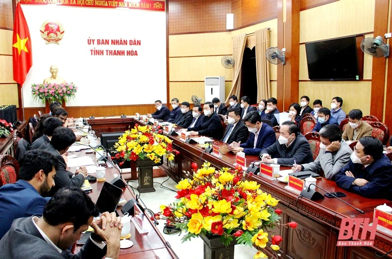 Đoàn công tác của các nhà đầu tư Ấn Độ khảo sát, tìm hiểu đầu tư Dự án Khu công nghiệp Dược phẩm tại tỉnh Thanh Hóa
