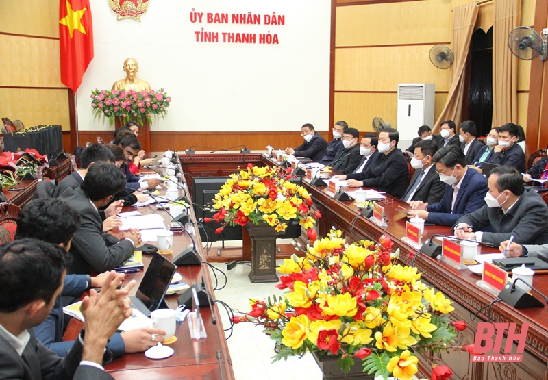 Đoàn công tác của các nhà đầu tư Ấn Độ khảo sát, tìm hiểu đầu tư Dự án Khu công nghiệp Dược phẩm tại tỉnh Thanh Hóa