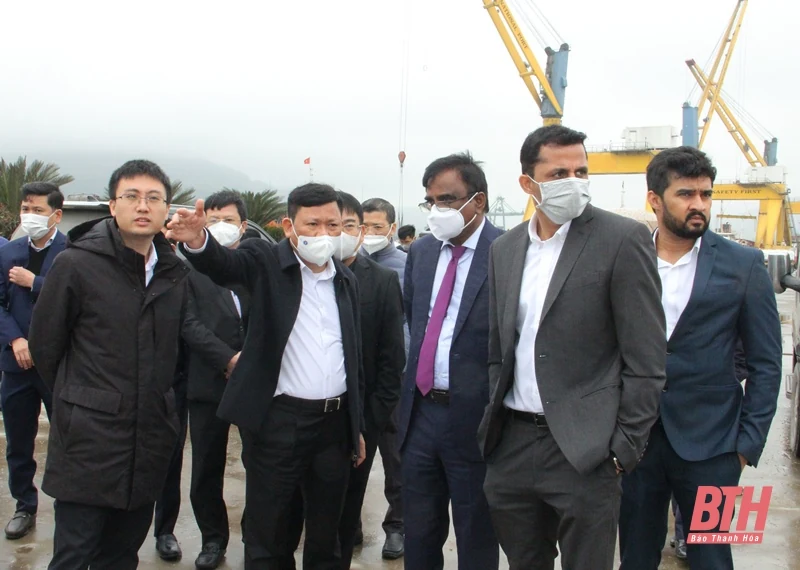 Đoàn công tác của các nhà đầu tư Ấn Độ khảo sát, tìm hiểu đầu tư Dự án Khu công nghiệp Dược phẩm tại tỉnh Thanh Hóa