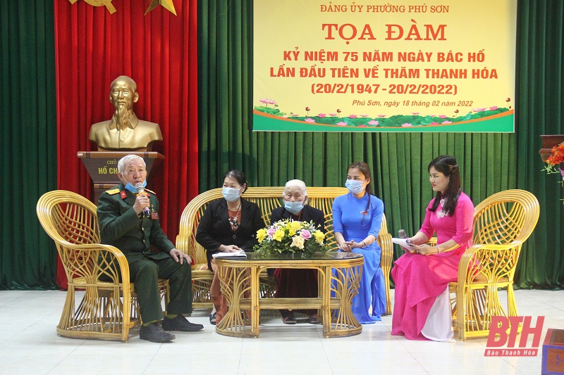 Phường Phú Sơn toạ đàm kỷ niệm 75 năm ngày Bác Hồ lần đầu tiên về thăm Thanh Hoá
