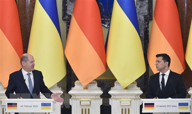 Thủ tướng Đức Olaf Scholz hội đàm với Tổng thống Ukraine