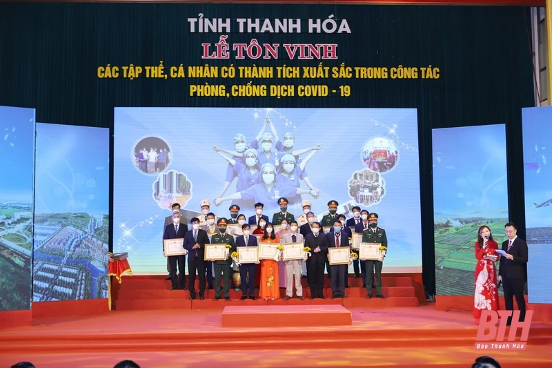Thanh Hoá tôn vinh, khen thưởng các tập thể, cá nhân có thành tích xuất sắc trong công tác phòng, chống dịch COVID-19