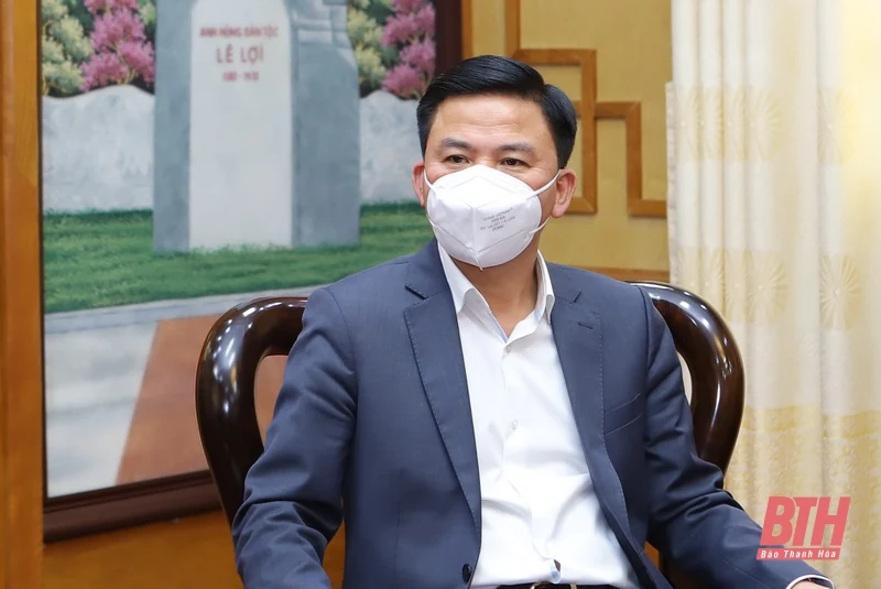 Bí thư Tỉnh ủy Đỗ Trọng Hưng tiếp, làm việc với Chủ tịch Tập đoàn Hoa Lợi