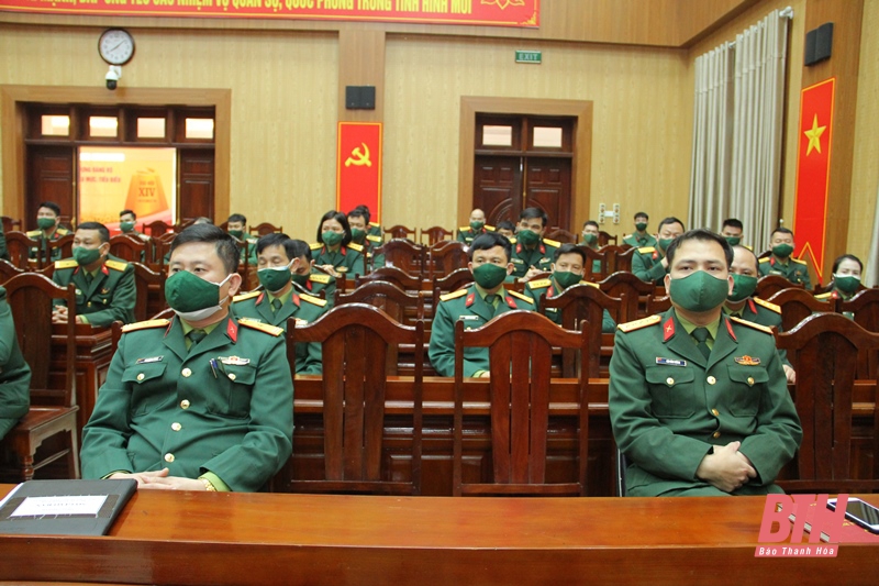 Bộ Chỉ huy Quân sự tỉnh Thanh Hoá quán triệt Mệnh lệnh huấn luyện chiến đấu năm 2022 và đón nhận Cờ thi đua của Chính phủ