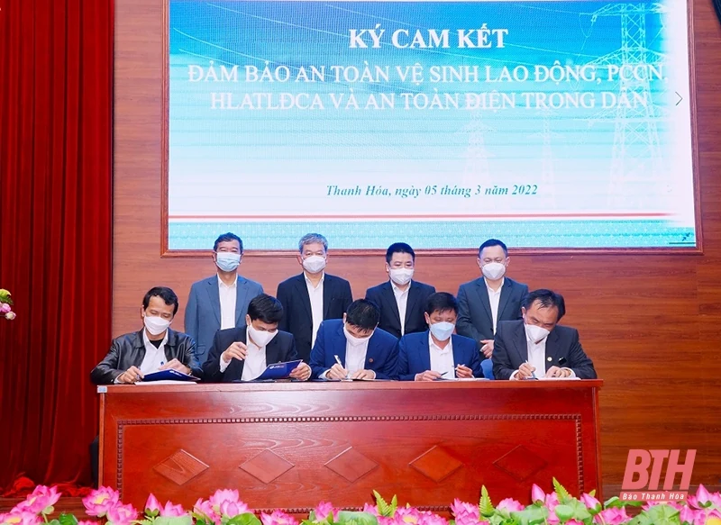 PC Thanh Hóa đẩy mạnh xây dựng văn hóa an toàn lao động năm 2022