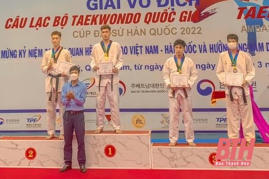 Thanh Hóa giành 10 huy chương tại Giải vô địch các CLB Taekwondo quốc gia 2022