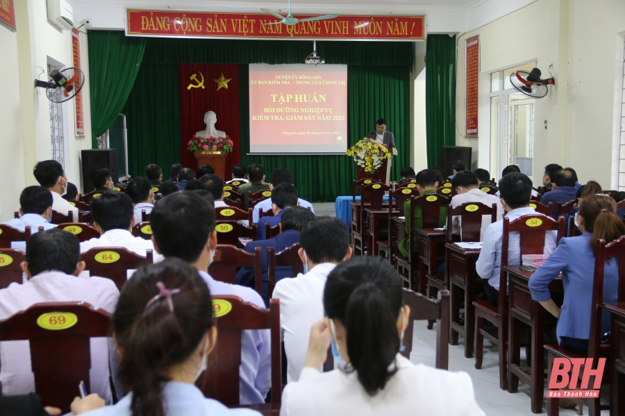 Huyện Đông Sơn: Tập huấn nghiệp vụ công tác kiểm tra, giám sát