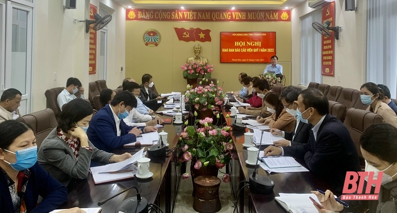 Hội Nông dân tỉnh Thanh Hoá tổ chức Hội nghị báo cáo viên quý I năm 2022