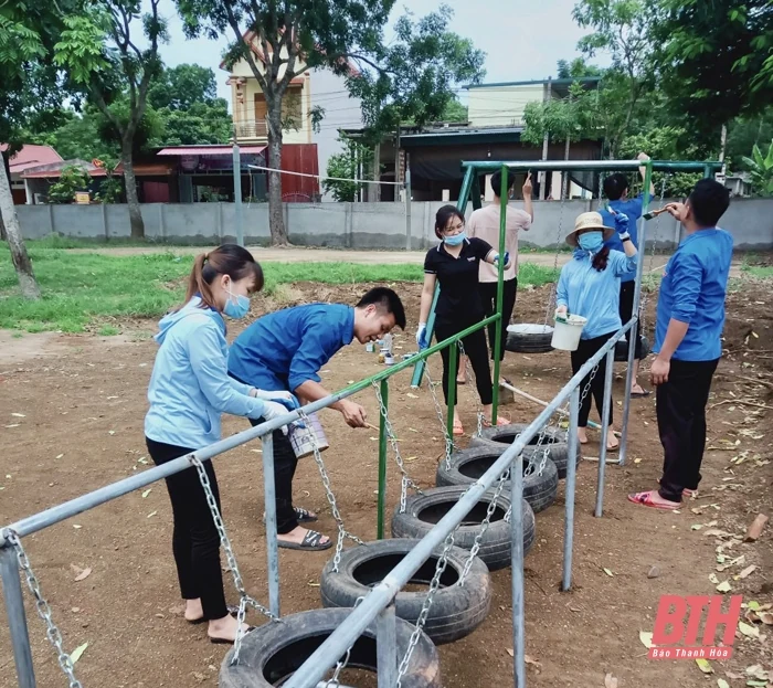 Tuổi trẻ Cẩm Thủy xung kích, tình nguyện xây dựng nông thôn mới