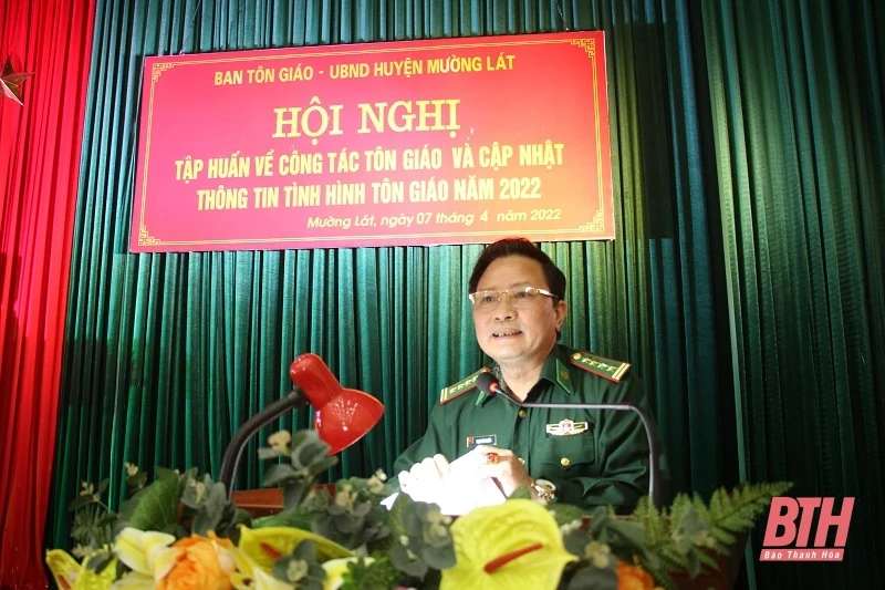 Tập huấn nghiệp vụ công tác tôn giáo và cập nhật thông tin công tác tôn giáo năm 2022