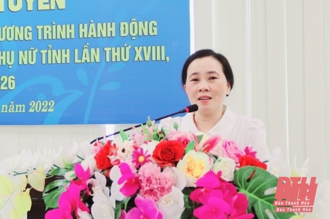 Triển khai kế hoạch, chương trình hành động thực hiện Nghị quyết Đại hội đại biểu phụ nữ tỉnh Thanh Hóa
