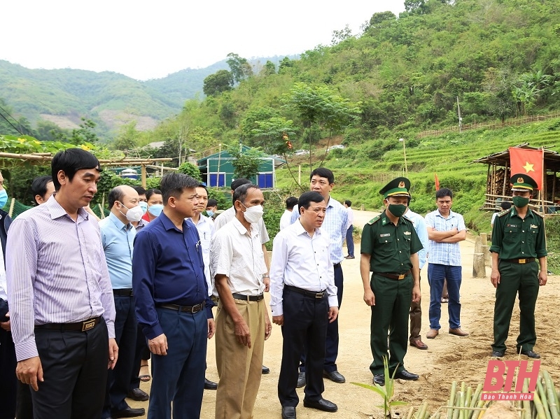 Ban Chỉ đạo 901 tỉnh Thanh Hoá khảo sát thực tế tại huyện Mường Lát