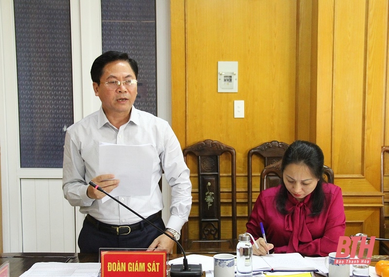 Thường trực HĐND tỉnh Thanh Hoá giám sát công tác cải cách hành chính tại Sở Tài chính
