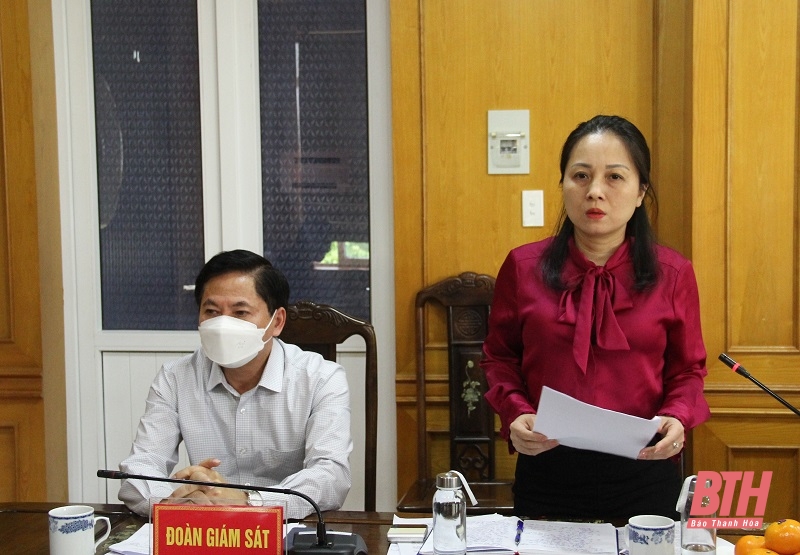 Thường trực HĐND tỉnh Thanh Hoá giám sát công tác cải cách hành chính tại Sở Tài chính