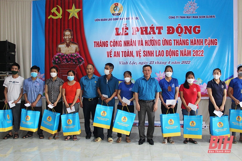LĐLĐ huyệnVĩnh Lộc phát động hưởng ứng “Tháng Công nhân”, “Tháng hành động an toàn, vệ sinh lao động” năm 2022