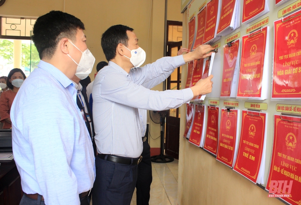 Thường trực HĐND tỉnh Thanh Hoá giám sát công tác cải cách hành chính tại huyện Như Thanh
