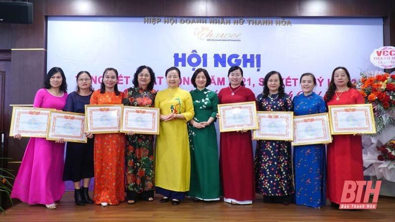 Hiệp hội Doanh nhân nữ Thanh Hóa tổng kết hoạt động năm 2021, sơ kết quý I-2022