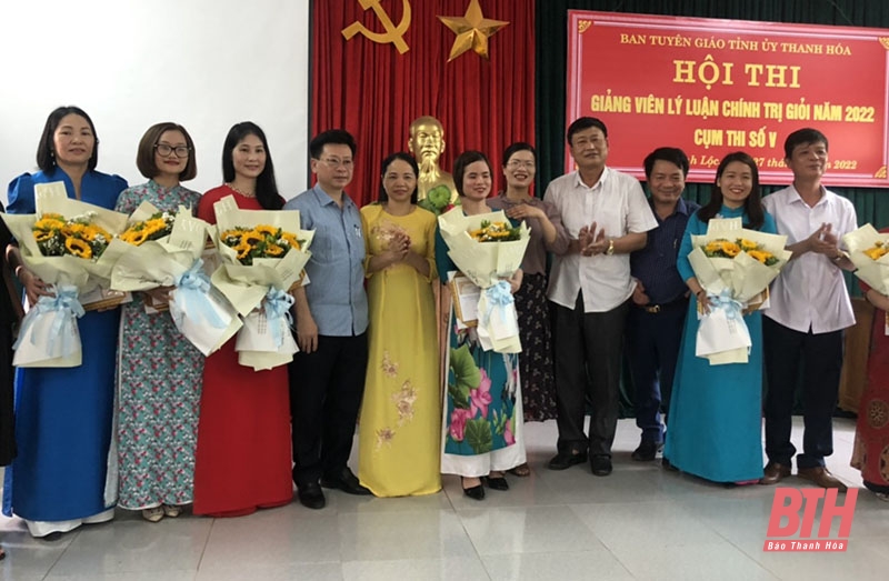 Hội thi giảng viên lý luận chính trị giỏi Cụm 5 tại huyện Vĩnh Lộc