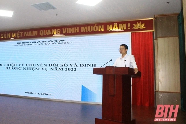 Hướng dẫn, triển khai các nội dung chuyển đổi số tỉnh Thanh Hóa