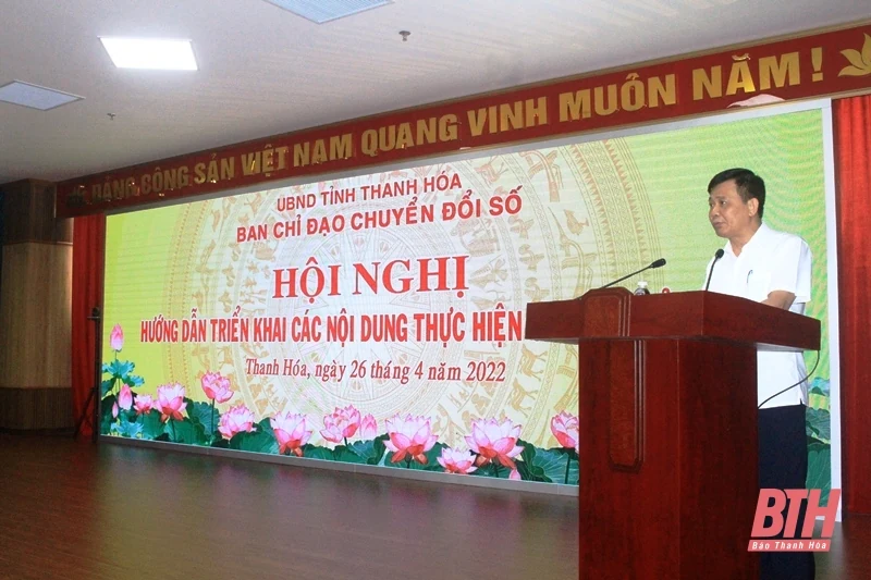 Hướng dẫn, triển khai các nội dung chuyển đổi số tỉnh Thanh Hóa